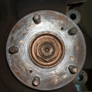 ступица после снятия старого тормозного диска